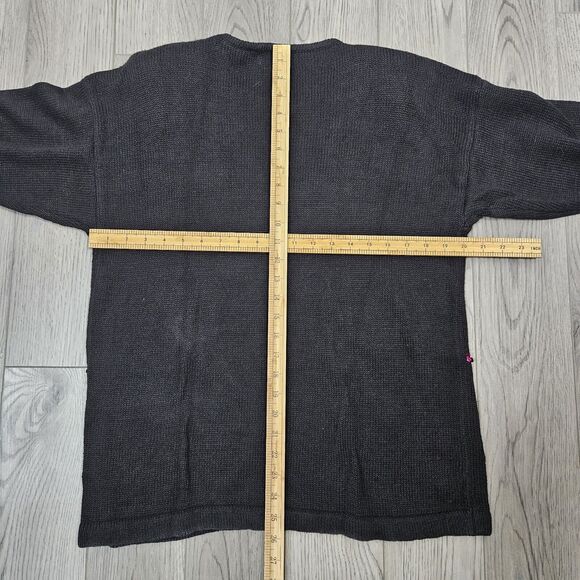 Vintage 80s MARNIE WEST Black Knit Sweater Sequins/beads Abstact Womens Size Med - Picture 8 of 8